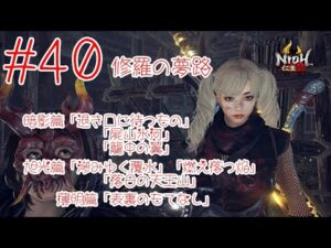 仁王2 ＃40 修羅の夢路 暗影篇「退き口に待つもの」「屍山氷河」「籠中の翼」 旭光篇「滲みゆく覆水」「燃え落つ焔」「落日の天王山」 薄明篇「表裏のもてなし」