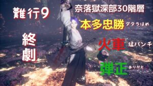 仁王２　難行９で普通にレベル上げて奈落獄深部30階層